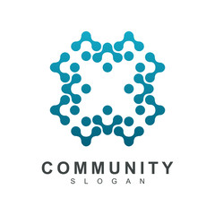 Obraz premium Neuron Group logo, Community logo, Dot logo