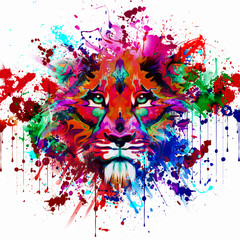 Цвет руки тигра, абстрактные иллюстрации