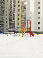 Fototapeta na wymiar Beautiful colour children's playground