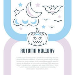 Website Banner and Landing Page of Autumn Holiday.