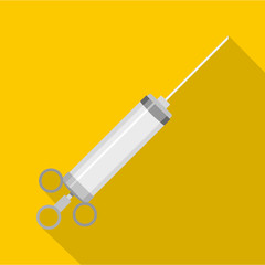 Injector icon. Flat illustration of injector vector icon for web