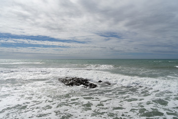 waves on reef Gran Canaria island landscape