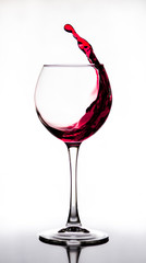wine in a glass