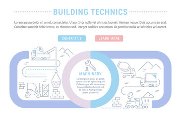 Website Banner and Landing Page of Building Technics.