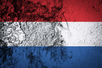 Dutch flag grunge texture