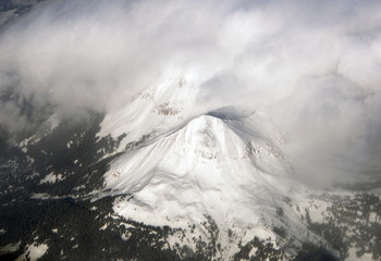 mountain top aerial view