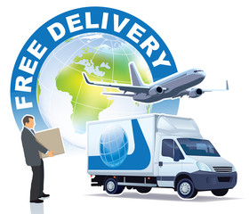 Free delivery sign
