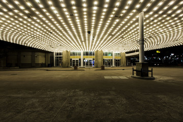 Casino lights in the entry way