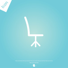 Office chair line icon
