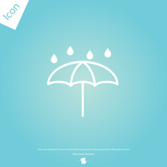 Vector icon umbrella line icon