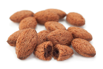 Sweet snacks on white