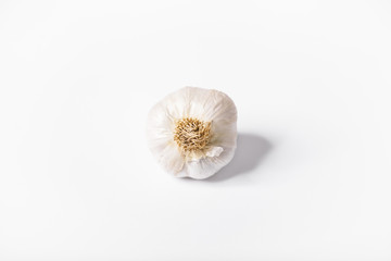 fesh garlic isolated on white background