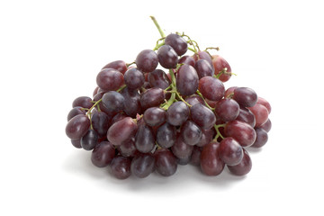 grapes fruit black food product delicious useful cooking food dishes white background isolated