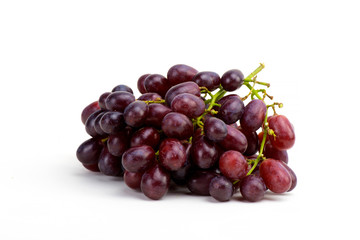 grapes fruit black food product delicious useful cooking food dishes white background isolated
