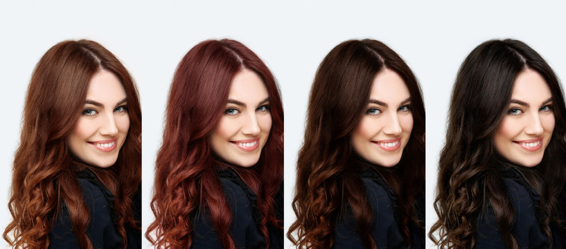Different Hair Tones.Coloring Hair