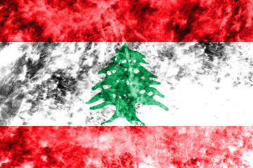 Old Lebanon grunge background flag