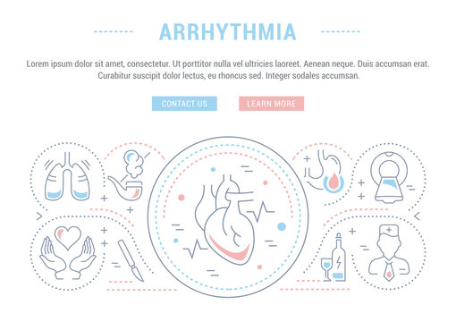Website Banner and Landing Page of Arrhythmia.
