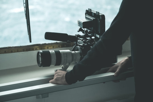 Filmmaker with his Camera