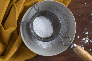 Sifting Powdered Sugar