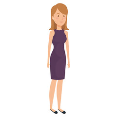 successful businesswoman avatar character vector illustration design