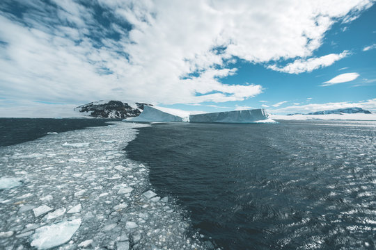 Ice Floes and Icebergs - Antarctica