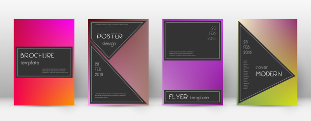 Flyer layout. Black comely template for Brochure, Annual Report, Magazine, Poster, Corporate Presentation, Portfolio, Flyer. Admirable gradient cover page.