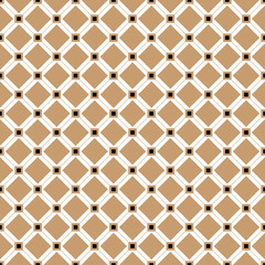 Cross lines vector pattern, background. Seamless repeatable grid, mesh pattern. Template of lattice or grillage texture. Vintage black and white tiles vector pattern or background