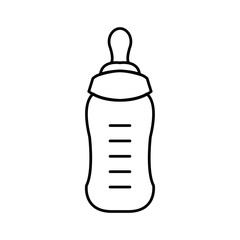 Feeding Bottle or Baby bottle for infants and young children vector illustration