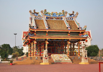 Fototapeta premium Chinese Chao Pu-Ya shrine at Thung Sri Muang Park in Udon Thani. Thailand