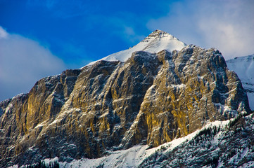A granite peak in the Canadian Rockies