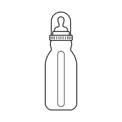 Feeding Bottle or Baby bottle for infants and young children vector illustration