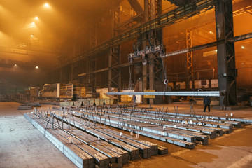 Warehouse metal blank. Electroplating plant for the metal.