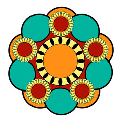 Decorative colored mandala