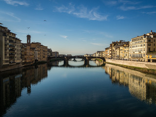 Fototapeta premium Santa Trinita Bridge, Florence, Italy