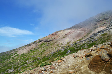 那須岳登山道からの風景