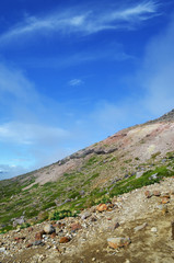 那須岳登山道からの風景