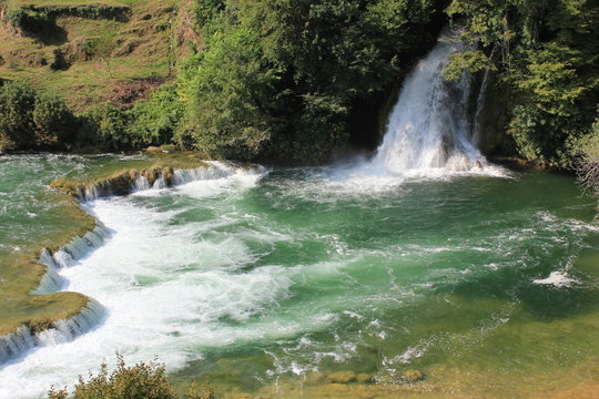 Wasserfälle im Krka Nationalpark Kroatien