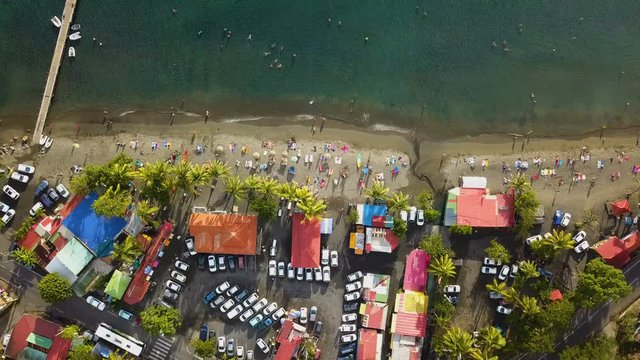 plage des cara&icirc;bes vue du ciel 