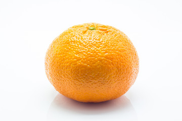 Tangerine tropical fruit isolated on white background