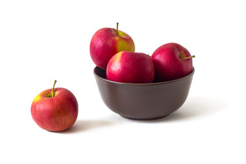 Apples in a ceramic bowl