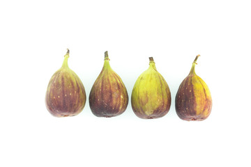 Figs fruits on the white background