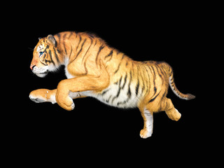 3d rendering of Siberian tiger also known as the Amur Tiger