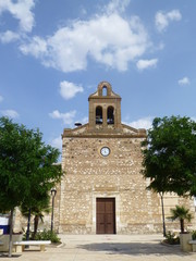 Fototapeta na wymiar Poblete, municipio español de la provincia de Ciudad Real, en la comunidad autónoma de Castilla La Mancha (España)