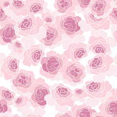 Abstract pink roses seamless pattern