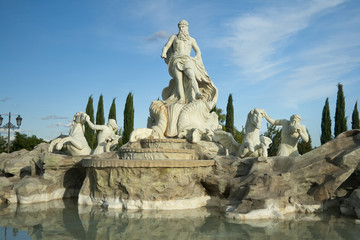 Fototapeta na wymiar Fontana di trevi reproduction.