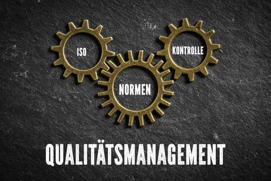 Qualitätsmangement bestehend aus Komponenten Iso, Normen und Kontrolle