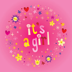 its a girl card