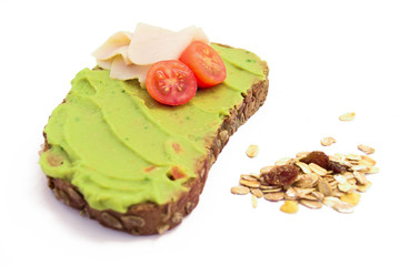 Tosta con guacamole