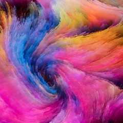 Papier Peint photo autocollant Mélange de couleurs Rêver de peinture colorée