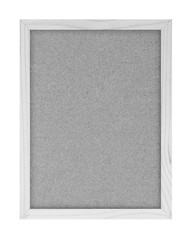 Wood board frame on white background, vertical